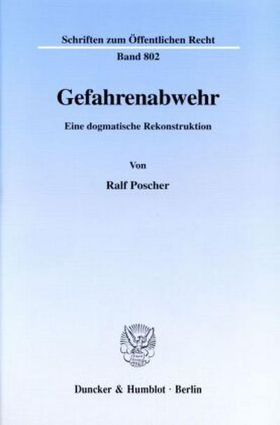 Gefahrenabwehr.