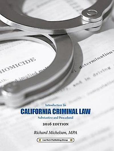 2016 California Criminal Law