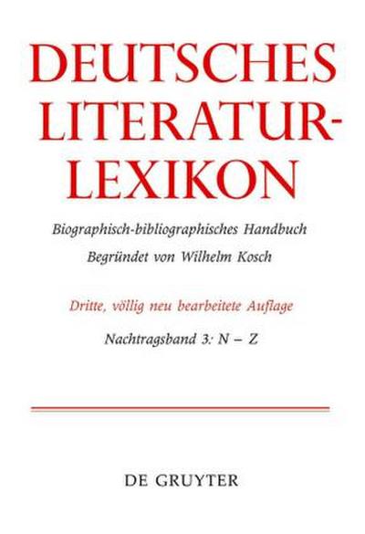 Deutsches Literatur-Lexikon N - Z