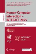 Human-Computer Interaction - INTERACT 2025