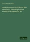 Three thousand practice words: with an appendix containing rules for spelling, rules for capitals, etc