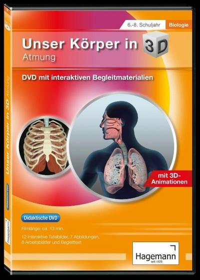 Didakt. DVD Unser Körper in 3D Atmung/DVR