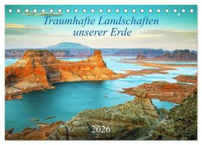 Traumhafte Landschaften unserer Erde (Tischkalender 2026 DIN A5 quer), CALVENDO Monatskalender