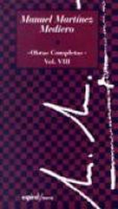 OBRAS COMPLETAS. VOL. 8