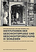Institutionen der Geschichtspflege und Geschichtsforschung in Schlesien