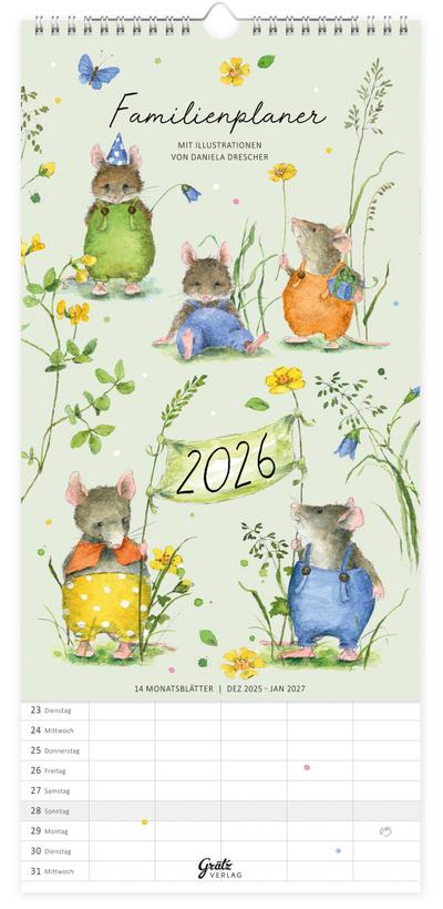 Familienplaner Mäuseparty 2026