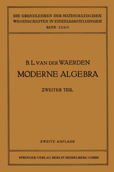 Moderne Algebra