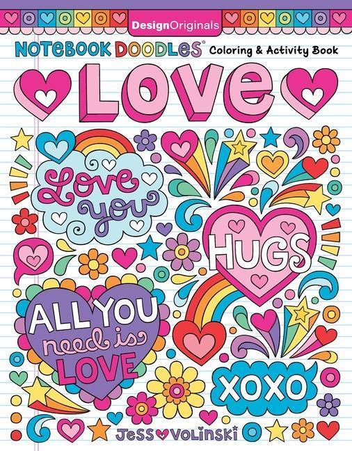 Notebook Doodles Love Coloring amp Activity Book von Jess Volinski