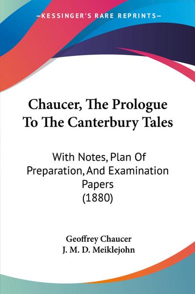 Chaucer, The Prologue To The Canterbury Tales