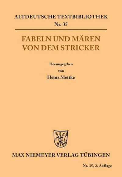 Fabeln und Mären von dem Stricker