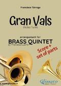 Brass Quintet score & parts: Gran vals