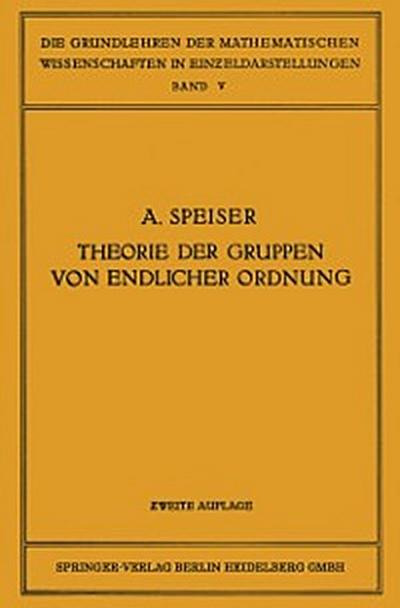 Die Theorie der Gruppen von Endlicher Ordnung