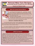 Skin CareNatural Homemade Skin Care Recipes