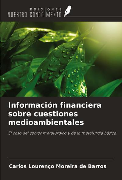 Información financiera sobre cuestiones medioambientales
