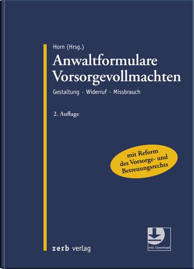 Anwaltformulare Vorsorgevollmachten