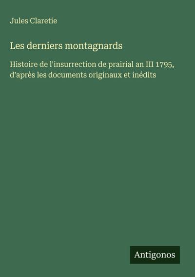 Les derniers montagnards
