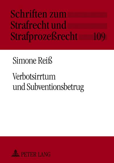 Verbotsirrtum und Subventionsbetrug