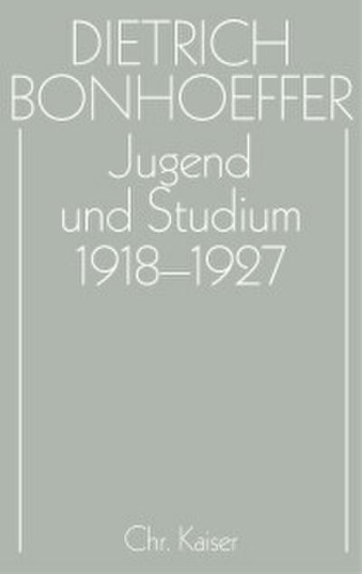 Jugend und Studium 1918-1927