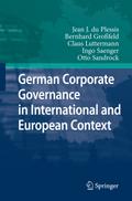 German Corporate Governance in International and E