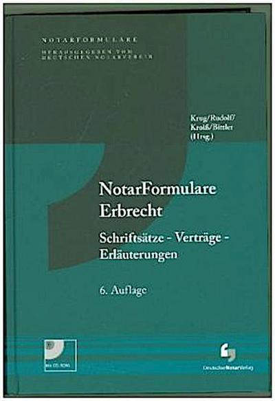 NotarFormulare Erbrecht, m. CD-ROM