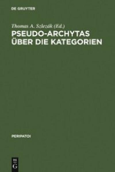 Pseudo-Archytas über die Kategorien
