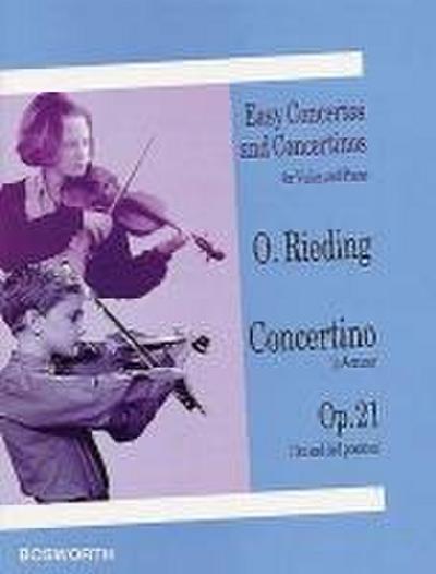 Oscar Rieding: Concertino in a Minor, Opus 21