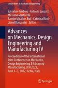 Advances on Mechanics, Design Engineering and Manufacturing IV