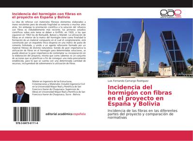 Incidencia del hormigón con fibras en el proyecto en España y Bolivia