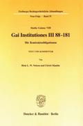 Gai Institutiones III 88 - 181.