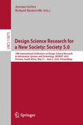 Design Science Research for a New Society: Society 5.0