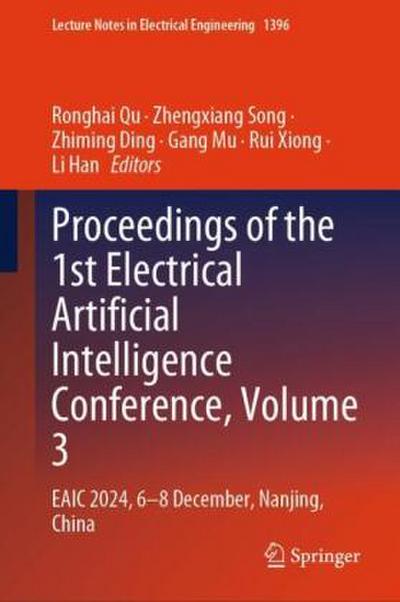 Proceedings of the 1st Electrical Artificial Intelligence Conference, Volume 3