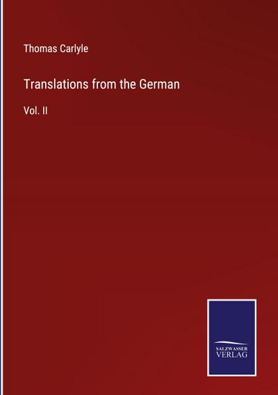 Translations from the German