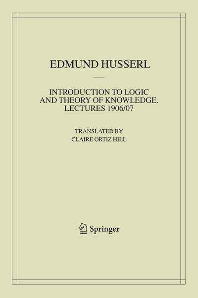 Introduction to Logic and Theory of Knowledge