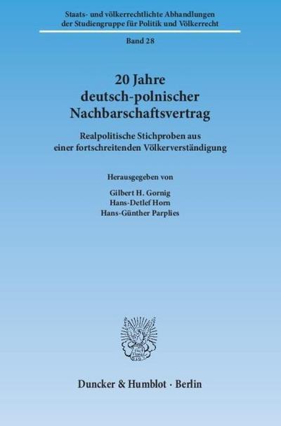 20 Jahre deutsch-polnischer Nachbarschaftsvertrag