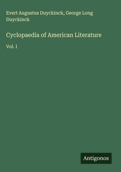 Cyclopaedia of American Literature