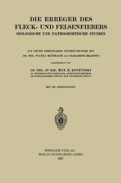 Die Erreger des Fleck- und Felsenfiebers