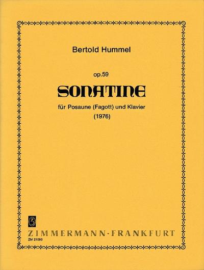Sonatine op.59für Posaune und Klavier