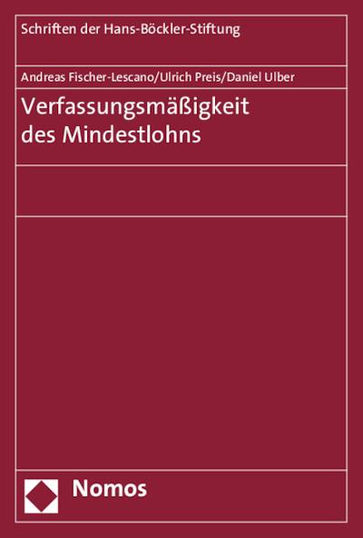 Verfassungsmäßigkeit des Mindestlohns