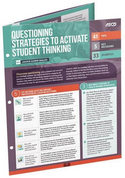 Questioning Strategies to Activate Student Thinking