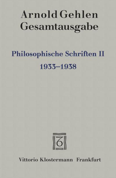 Philosophische Schriften II