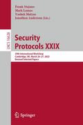 Security Protocols XXIX