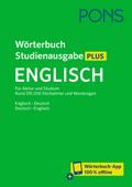 PONS Wörterbuch Studienausgabe Plus Englisch: Rund 315.000 Stichwörter und Wendungen. Englisch-Deutsch / Deutsch-Englisch + Wörterbuch-App
