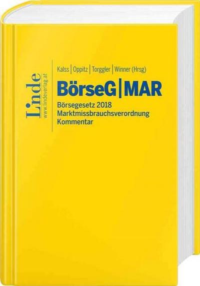 BörseG Börsegesetz 2018/MAR Marktmissbrauchsverordnung