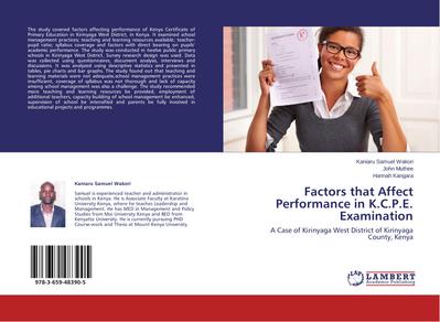 Factors that Affect Performance in K.C.P.E. Examination