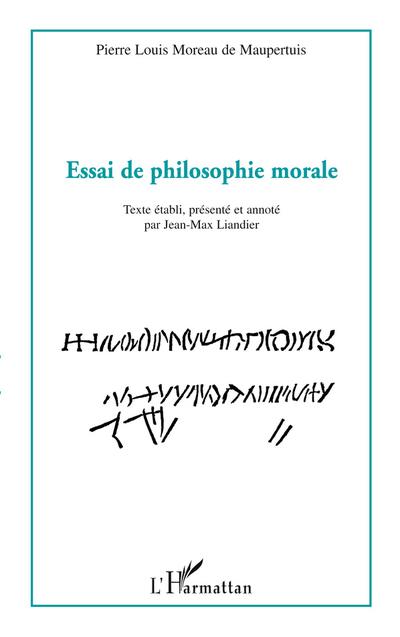 Essai de philosophie morale