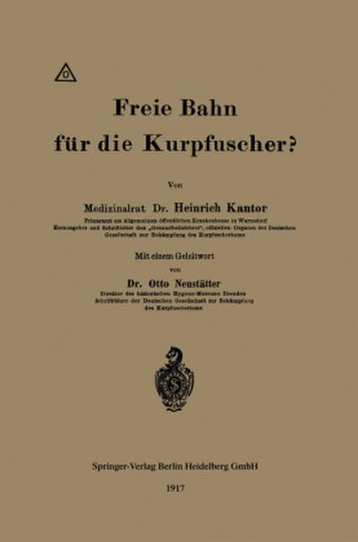 Freie Bahn für die Kurpfuscher?