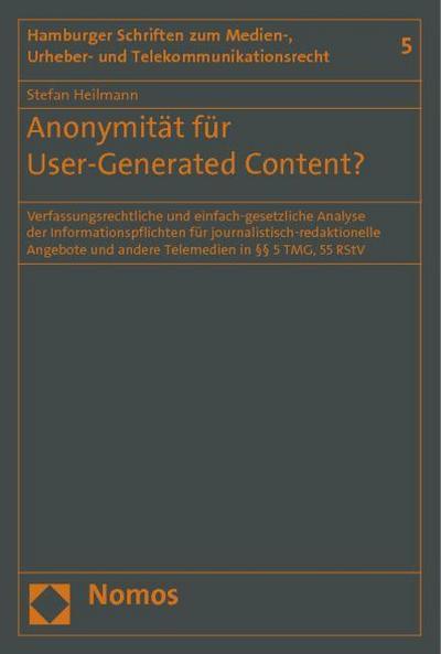 Anonymität für User-Generated Content?