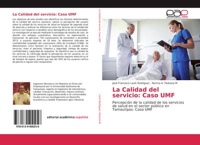 La Calidad del servicio: Caso UMF