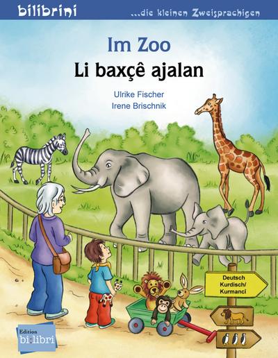 Im Zoo: Kinderbuch Deutsch-Kurdisch/Kurmancî