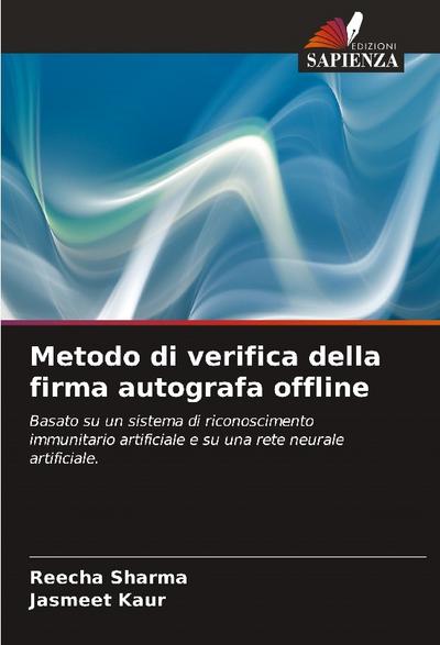 Metodo di verifica della firma autografa offline